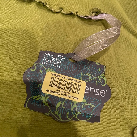 NWT Small sleep sense pajama top Dusty Green - Picture 2 of 5